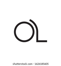 OL initial letter logo template vector icon design