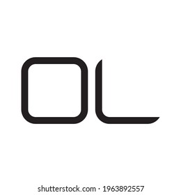 ol initial letter vector logo