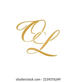 OL initial logo design vector stock