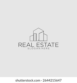 OL initial monogram logo for real estate with luxury building style