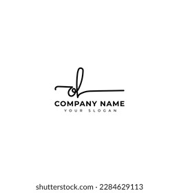 Ol Initial signature logo vector design