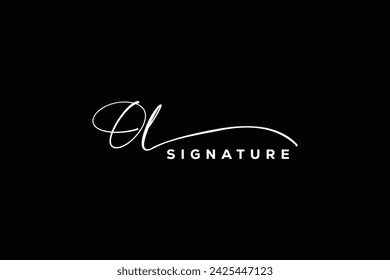 OL initials Handwriting signature logo. OL Hand drawn Calligraphy lettering Vector. OL letter real estate, beauty, photography letter logo design.