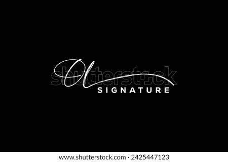 OL initials Handwriting signature logo. OL Hand drawn Calligraphy lettering Vector. OL letter real estate, beauty, photography letter logo design.