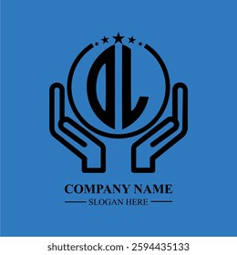 OL initials held within hands, symbolizing trust and protection. The circle represents unity, while stars highlight excellence and ambition.