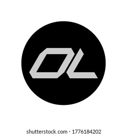 OL Letter Logo Design With Simple style