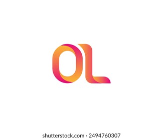 ol letter logo. ol logo design vector illustration