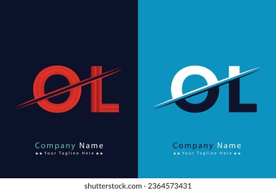 OL Letter Logo Template Illustration Design.