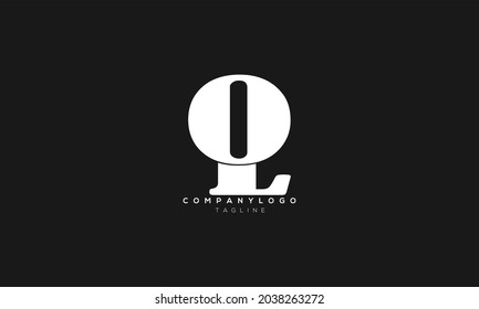 OL, LO, Abstract initial monogram letter alphabet logo design