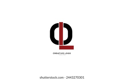 OL LO Abstract initial monogram letter alphabet logo design