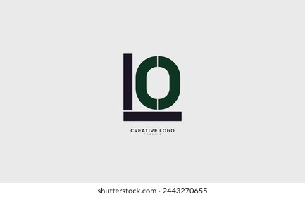 OL LO Abstract initial monogram letter alphabet logo design