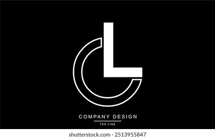 OL, LO Cartas abstratas Logo Monograma Design