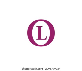 OL LO logo design vector template