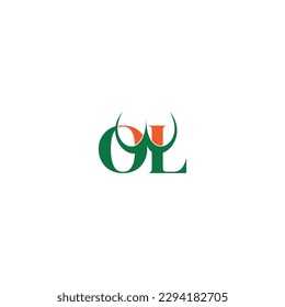 OL or LO logo and icon design