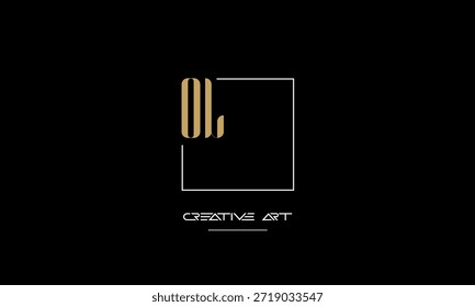 OL, LO, O, L letras abstratas monograma de logotipo
