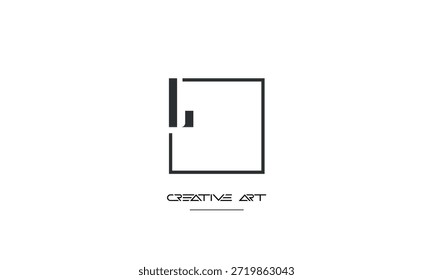 OL, LO, O, L letras abstratas monograma de logotipo