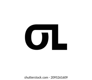 OL logo design vector template