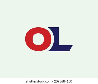 OL logo design vector template