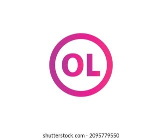 OL logo design vector template