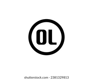 OL logo design vector template