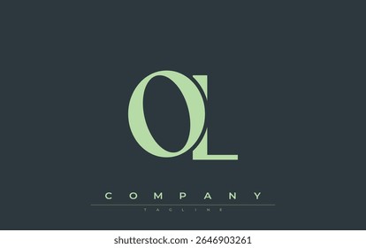 OL Modern Initials Logo Design. Branding logo with stylized initials showcasing bold design and modern aesthetic. Ideal for professional business branding or creative projects focusing on minimalistic