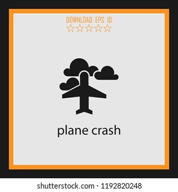 olane crash  vector icon