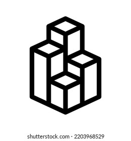 Olap Database Icon Vector Symbol Design Illustration