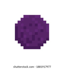 Old 8 bit pixel arcade game flat icon on white background vector illustration