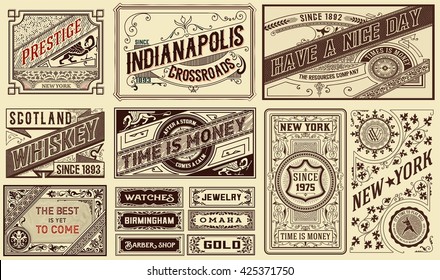 Old Advertisement Designs - Vintage Illustration