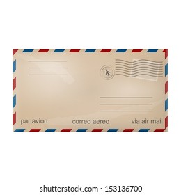 Old airmail envelope