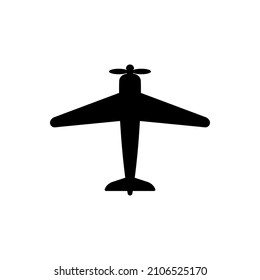 Old Airplane Icon Design Template Vector Isolated