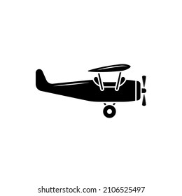 Old Airplane Icon Design Template Vector Isolated