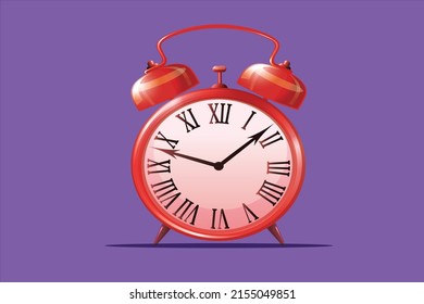 OLD ALARM CLOCK VECTOR ILLUSTRATION