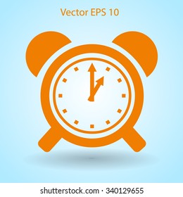 old alarm clock vector illustration