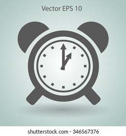 old alarm clock vector illustration