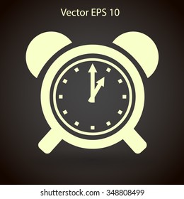 old alarm clock vector illustration