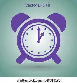 old alarm clock vector illustration