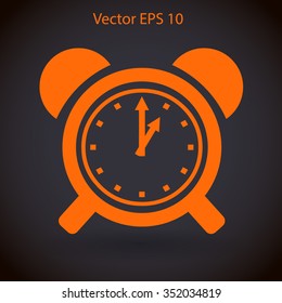 old alarm clock vector illustration
