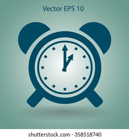 old alarm clock vector illustration