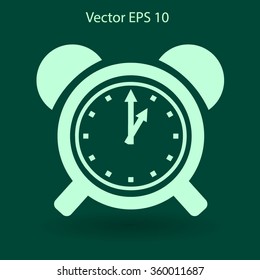 old alarm clock vector illustration