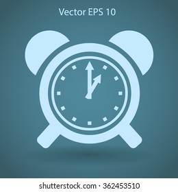 old alarm clock vector illustration