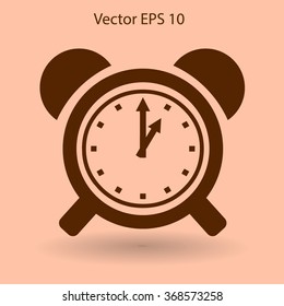 old alarm clock vector illustration
