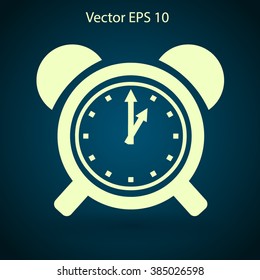 old alarm clock vector illustration