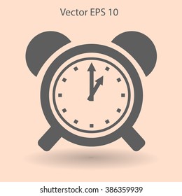 old alarm clock vector illustration