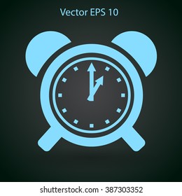 old alarm clock vector illustration