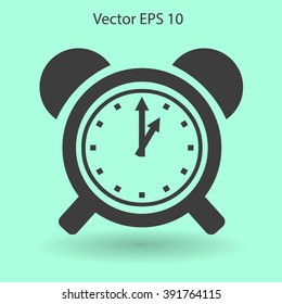 old alarm clock vector illustration