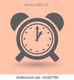 old alarm clock vector illustration