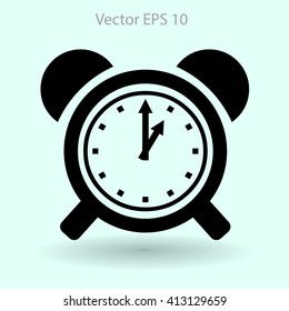 old alarm clock vector illustration