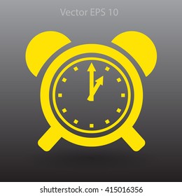 old alarm clock vector illustration