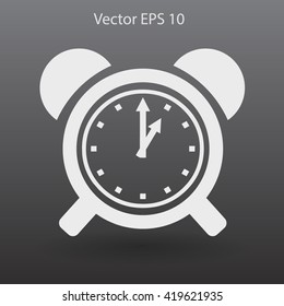 old alarm clock vector illustration