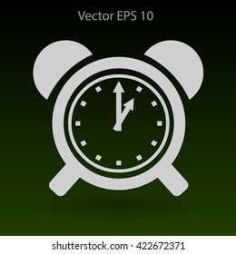 old alarm clock vector illustration